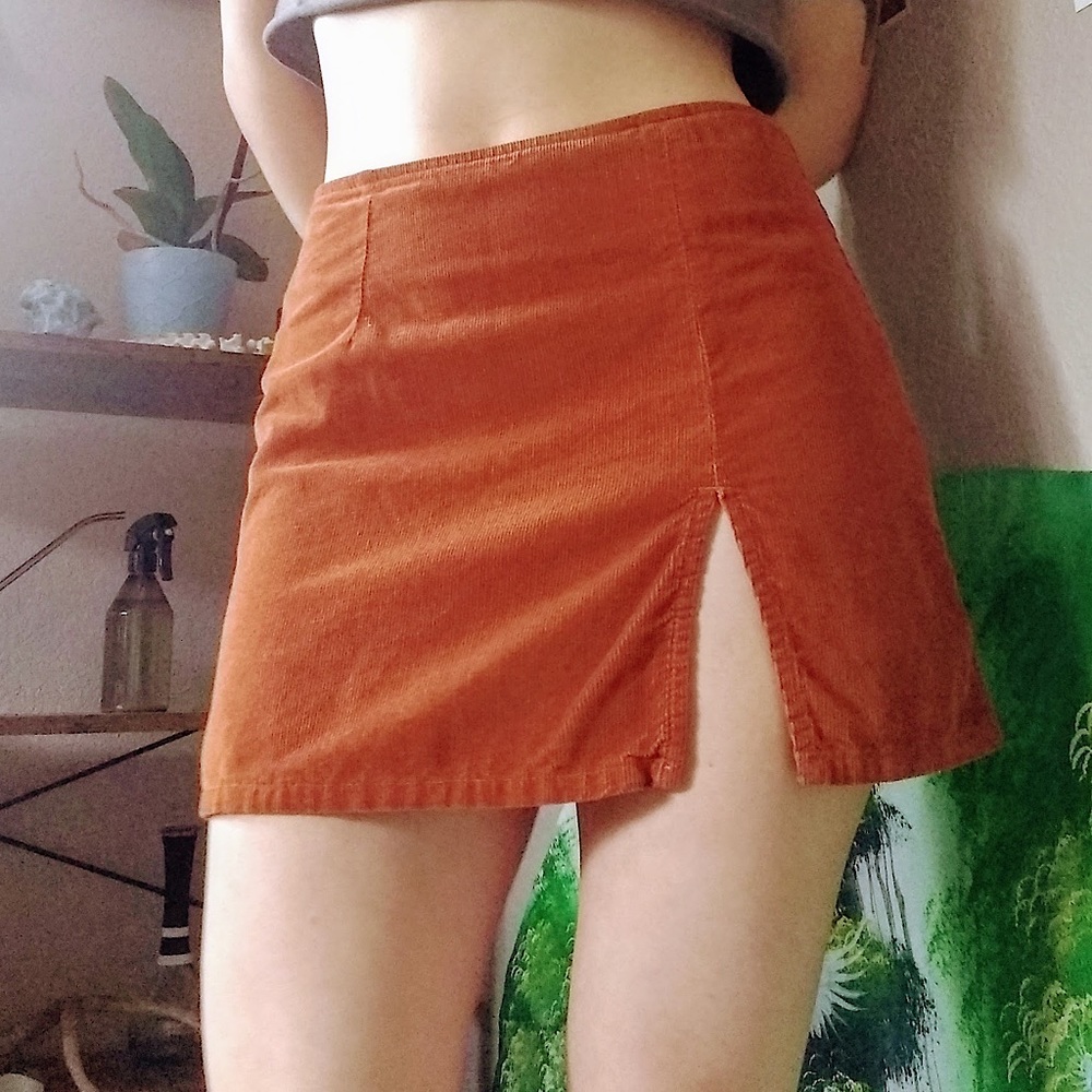 Urban Outfitters Corduroy High Waisted Mini Skirt